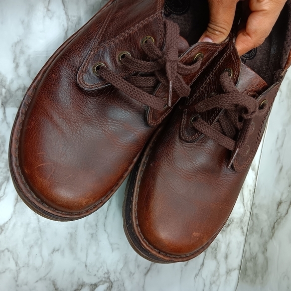 DR. MARTENS Boston Men's Brown Leather Lace Up Oxford Loafers Size 11 - Picture 7 of 13